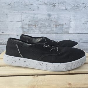 Hey Dude Conway Sport Mesh Slip On Sneakers White Black Speckles Mens Size 11